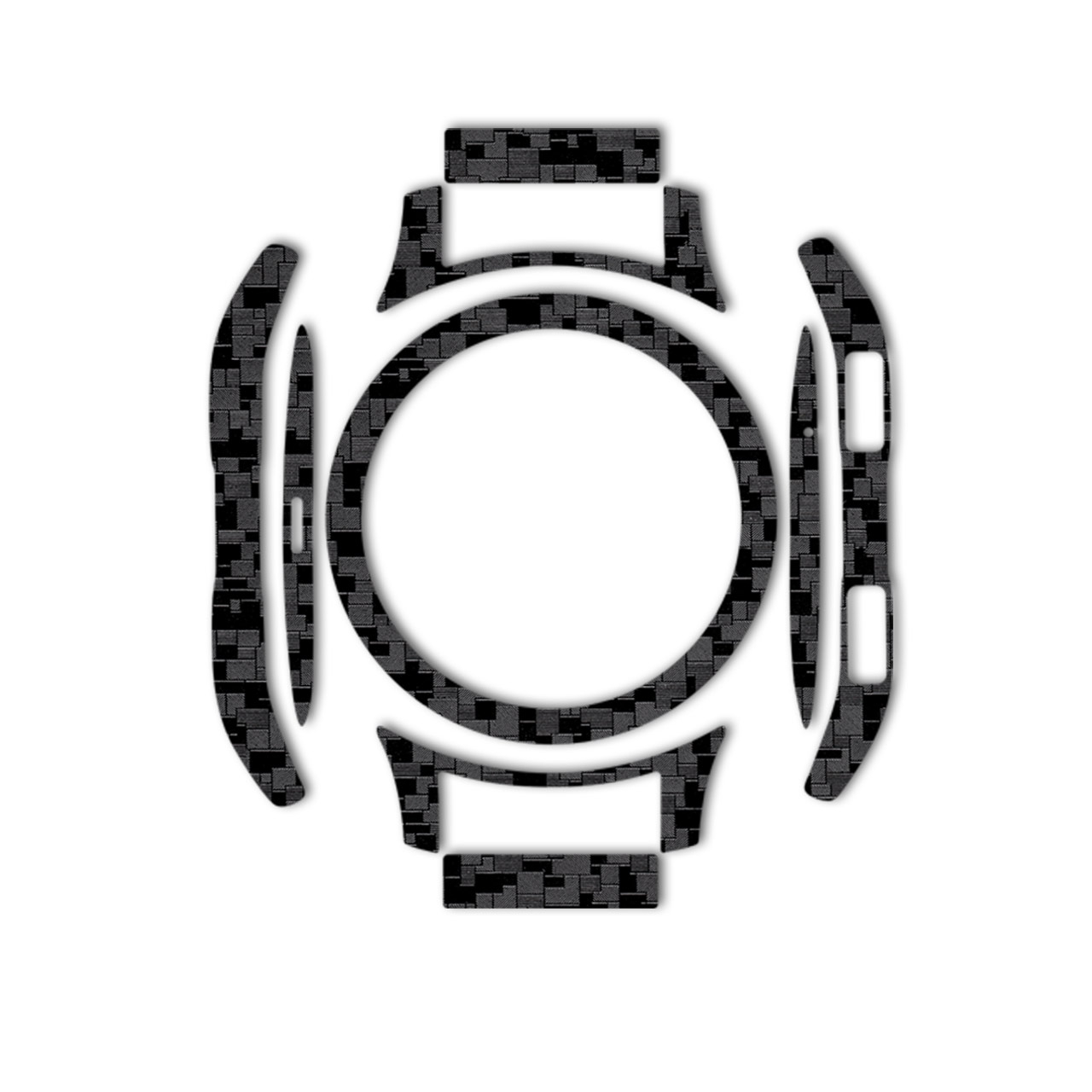 بسته 2 عددی برچسب ماهوت مدل Silicon Texture مناسب برای ساعت هوشمند Samsung Galaxy Watch 46mm