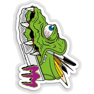 استیکر لپ تاپ طرح MonsterMac Green کد ST1256