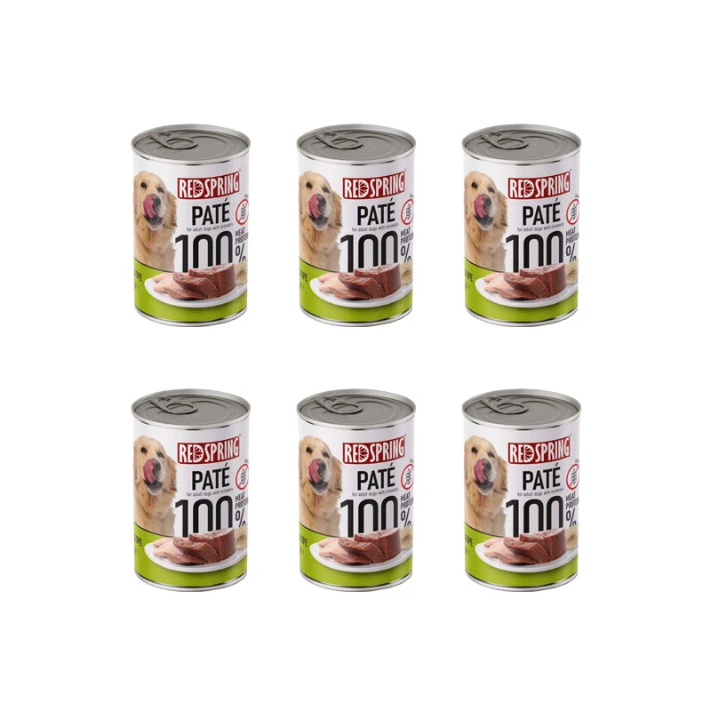 کنسرو سگ رداسپرینگ مدل Dog Chicken Tripe Pate با طعم مرغ و سیرابی وزن 400 گرم بسته 6 عددی