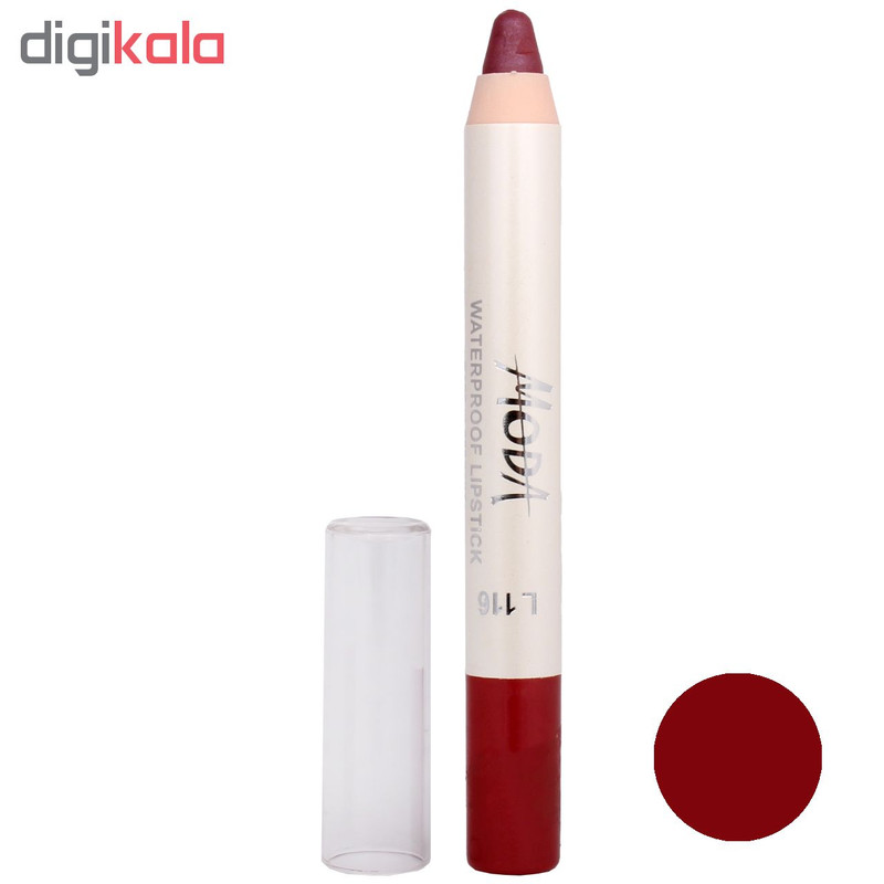 رژ لب مدادی مودا مدل waterproof lipstick شماره 116