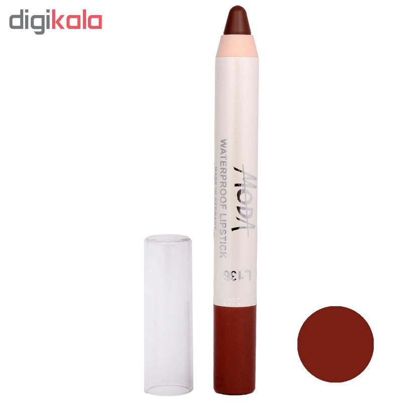 رژ لب مدادی مودا مدل waterproof lipstick شماره 136