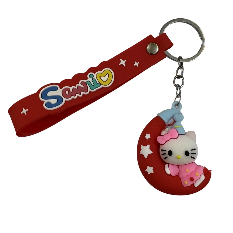 جاکلیدی مدل سیلیکونی انیمیشنی طرح هلو کیتی روی ماه کد 115