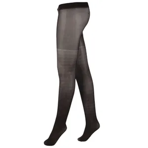 جوراب شلواری زنانه آلمانی نوردای زغالی  کد716063/1 بسته 2 عددی 