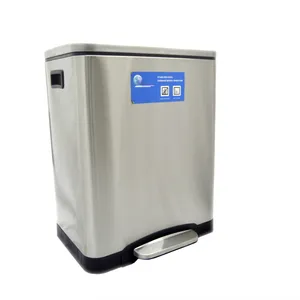 سطل زباله پدالی تفکیکی مدل LTH3 حجم 30 لیتر