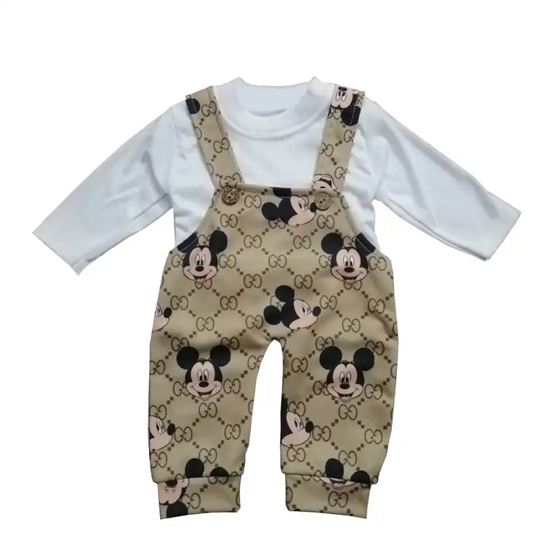 ست بادی و سرهمی نوزادی مدل میکی موس کد 12