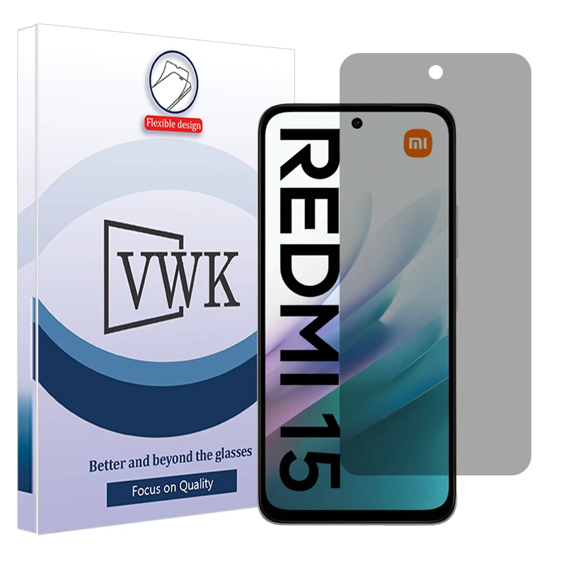 محافظ صفحه نمایش حریم شخصی وی دبلیو کی مدل Tough مناسب برای گوشی موبایل شیائومی Redmi 15 4G