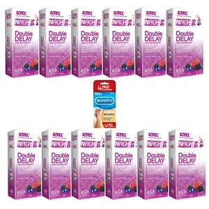 کاندوم ناچ کدکس مدل Double delay بسته 12عددی به همراه کاندوم بونیتو مدل Classic skin ti skin