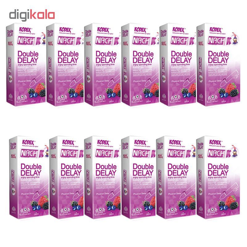 کاندوم ناچ کدکس مدل Double delay بسته 10عددی - - 2