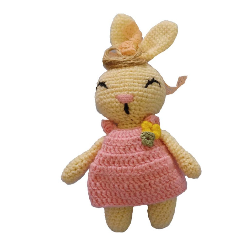 عروسک بافتنی طرح خرگوش ژاپنی