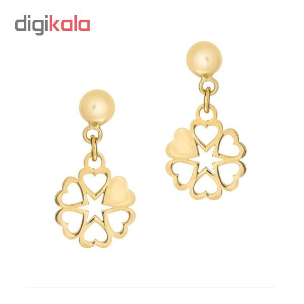 گوشواره طلا 18 عیار نیکان زر مدل GE147