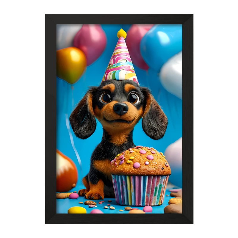 تابلو خندالو مدل سگ کد F12821