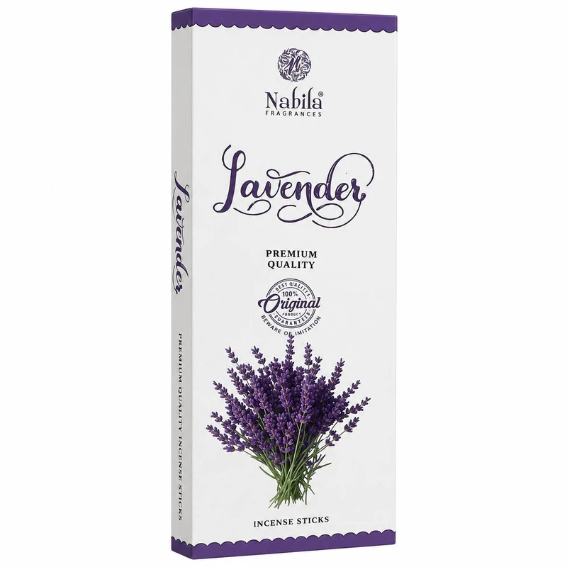 عود نابیلا مدل lavender رایحه اسطوخودوس بسته 50 عددی