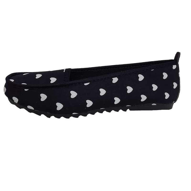 کفش روزمره زنانه مدل قلبی رنگ مشکی