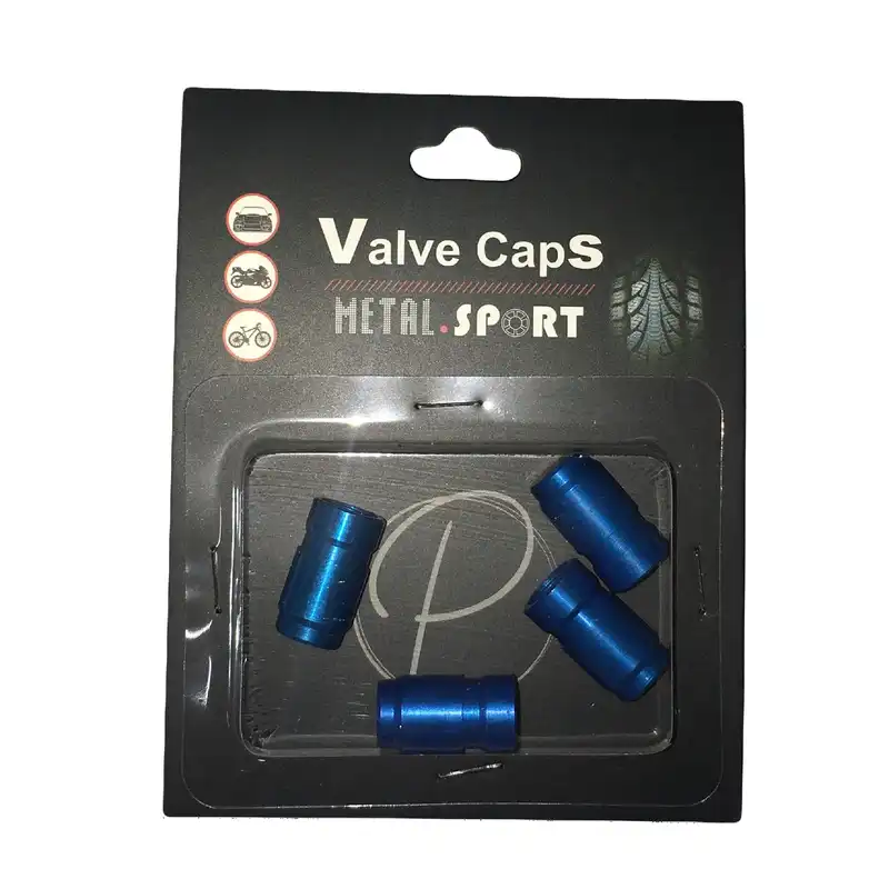 سر والف لاستیک دوچرخه کد P10 مدل فلزی بسته 4 عددی