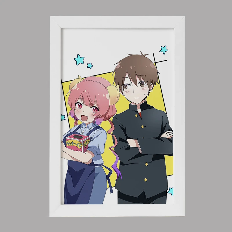 تابلو خندالو مدل ایلولو و آیدا انیمه اژدهای خدمتکار کوبایاشی کد 36297