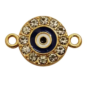 آویز دستبند مدل چشم و نظر نگین دار کد AD 627