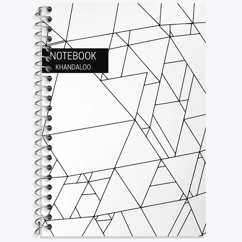 دفتر زبان 50 برگ خندالو مدل سه خط طرح مدرن کد N214