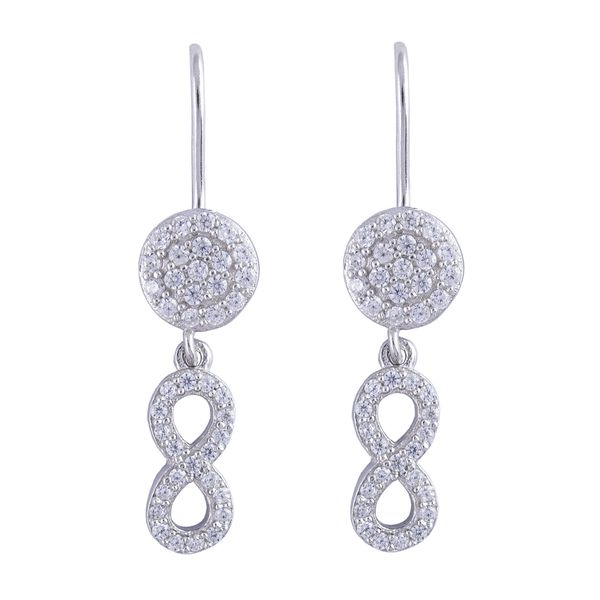 گوشواره نقره زنانه مدل بینهایت AVN-G0227 
