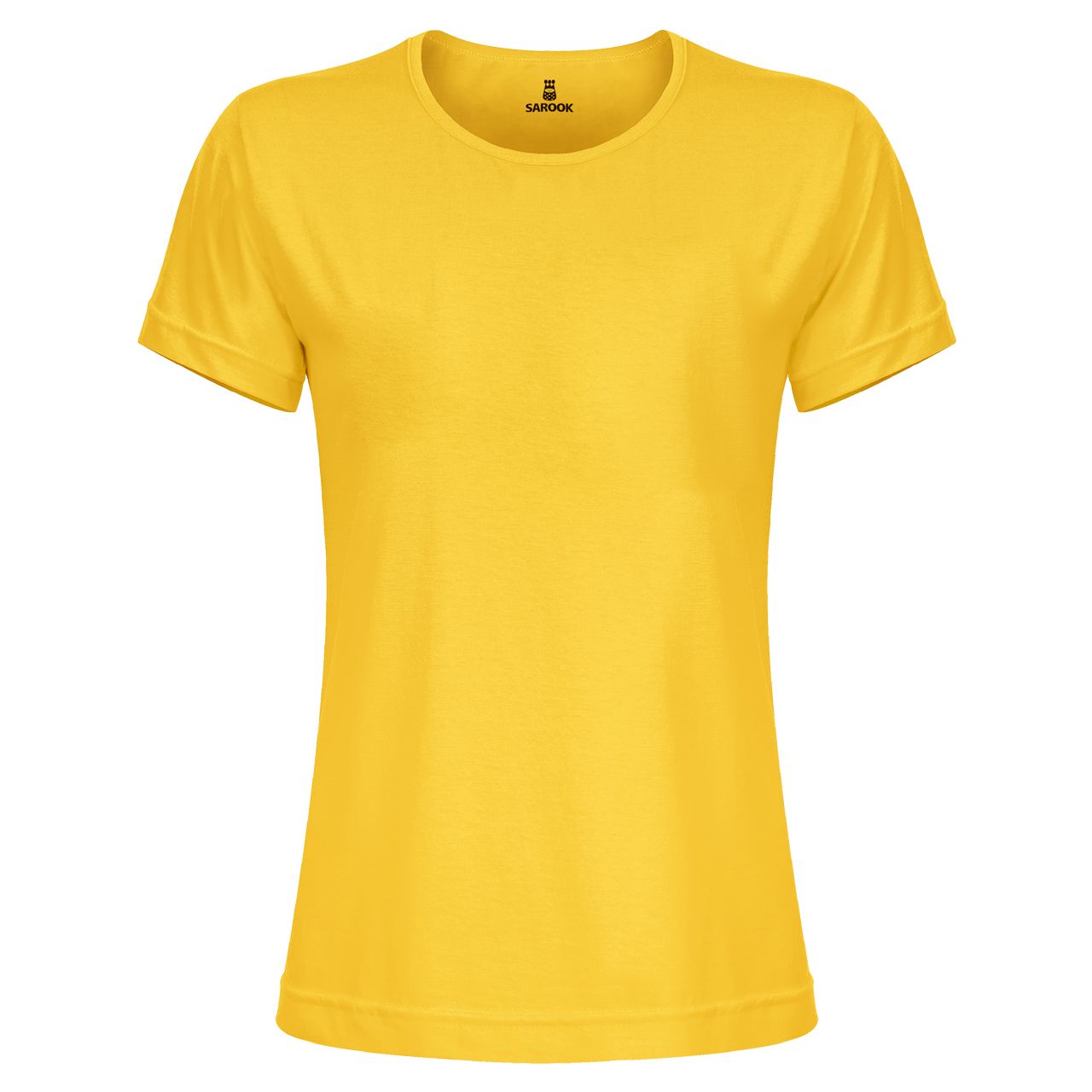 تی شرت آستین کوتاه زنانه ساروک مدل TSHPYR کد 05 رنگ زرد -  - 1