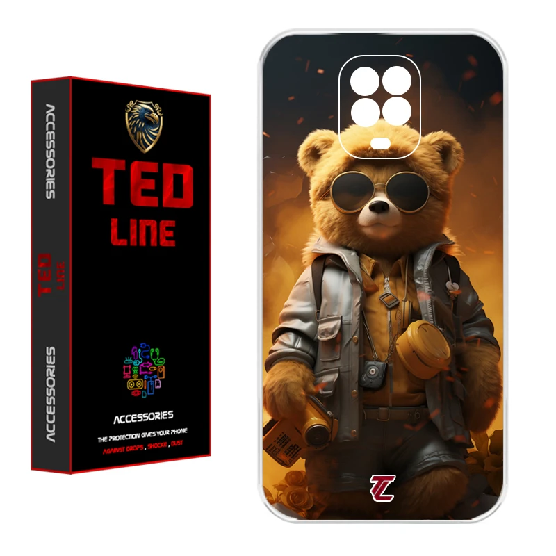 کاور تد لاین طرح خرس جنگی کد 1103 مناسب برای گوشی موبایل شیائومی Redmi Note 9S / Note 9 Pro