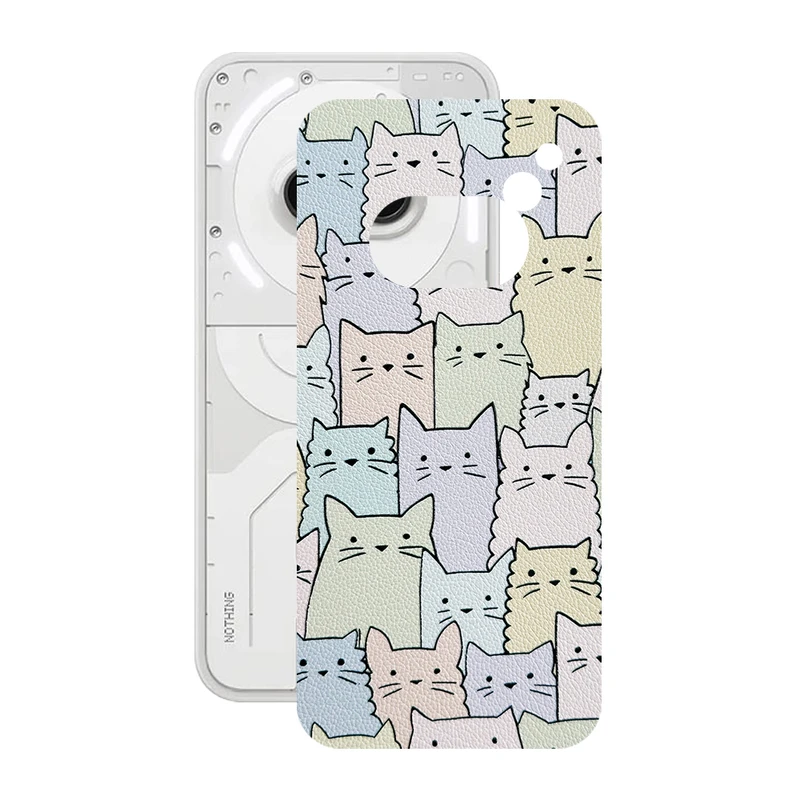 برچسب پوششی ریمکس مدل Leth طرح گربه مناسب برای گوشی موبایل ناتینگ فون (2a)