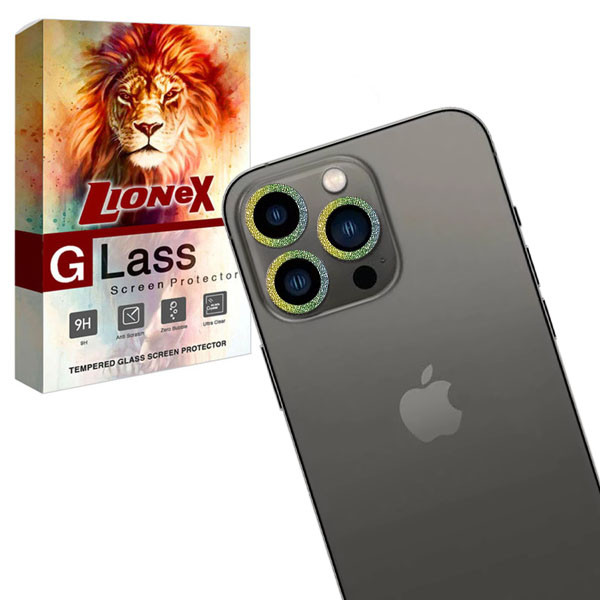 محافظ لنز دوربین لایونکس مدل BRILIANTL مناسب برای گوشی موبایل اپل iPhone 14 Pro Max