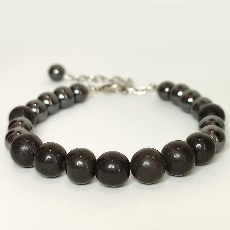 دستبند زنانه مدل اونیکس و حدید طبیعی 375