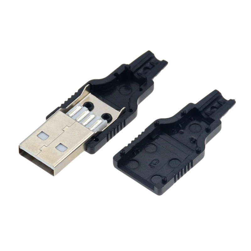 فیش نری و مادگی USB مدل Type-A مجموعه 4 عددی