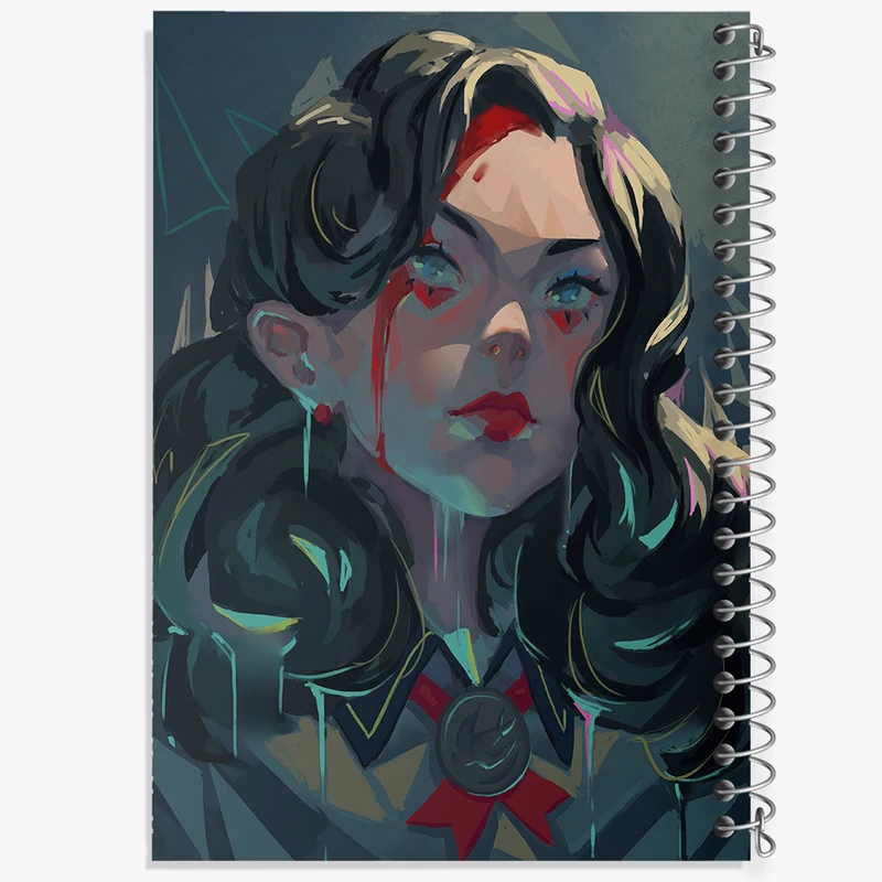 دفتر ژورنال نویسی 50 برگ خندالو مدل نقطه ای طرح بازی بایوشاک (Bioshock) کد 31365