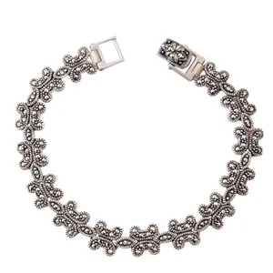   دستبند نقره زنانه بازرگانی میلادی کد DP_024