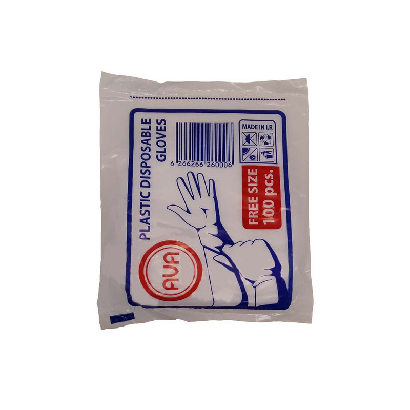دستکش یکبار مصرف آوا مدل A-D-010 بسته 100 عددی
