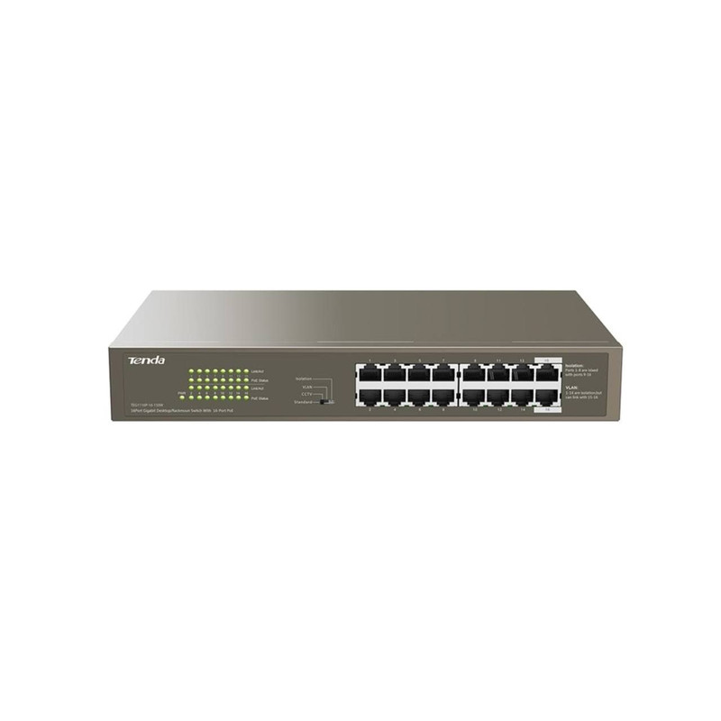 سوییچ 16 پورت POE تندا مدل TEG1116P-16TN