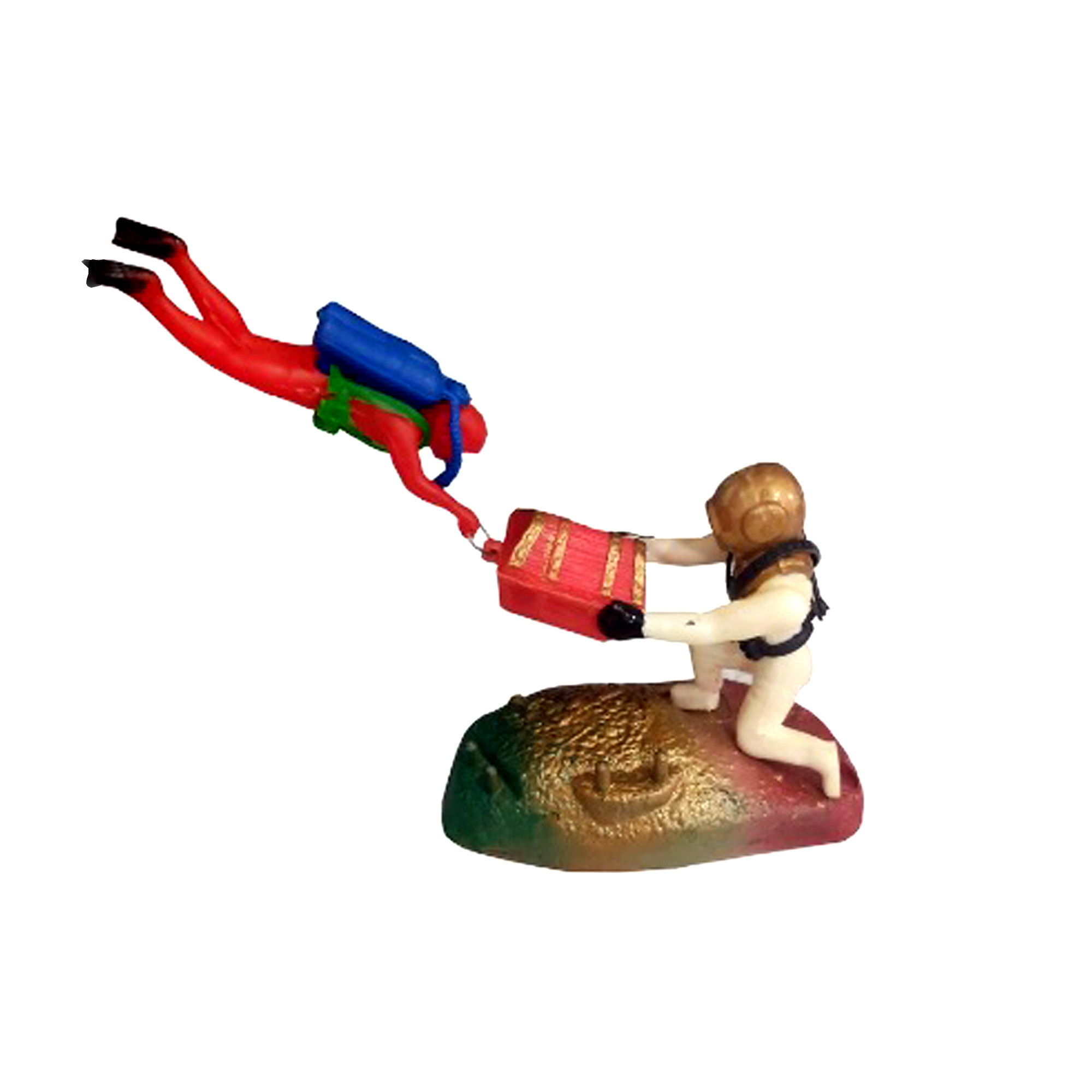 ماکت تزینی آکواریوم مدل غواص حباب ساز