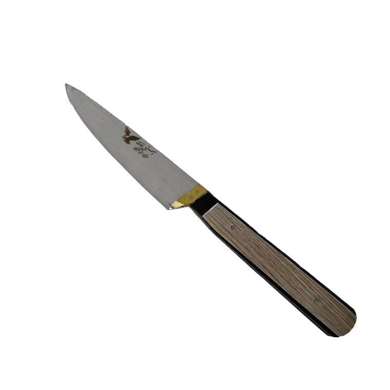 چاقو مدل دسته چوبی طرح استیل مات کد AZ_GH02_M