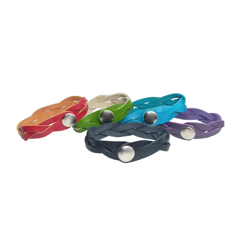 دستبند چرمی زنانه مدل HBB5-170-15 بسته 5 عددی