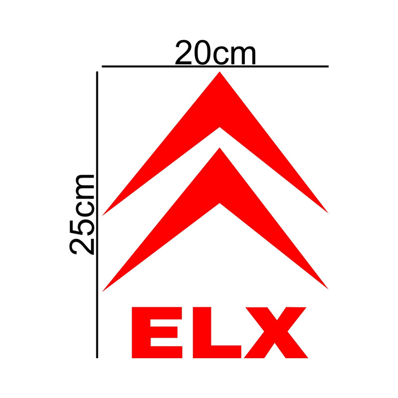 برچسب بدنه خودرو ماتریسیو طرح ELX کد M310
