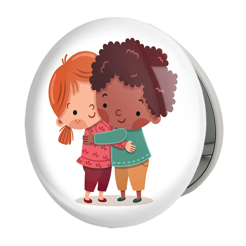 آینه جیبی خندالو طرح بهترین دوستان Best Friends مدل تاشو کد 29601