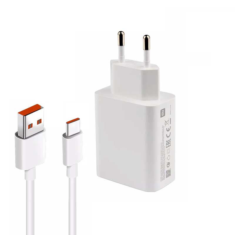 شارژر دیواری شیائومی مدل poco M4 PRO به همراه کابل تبدیل USB-C