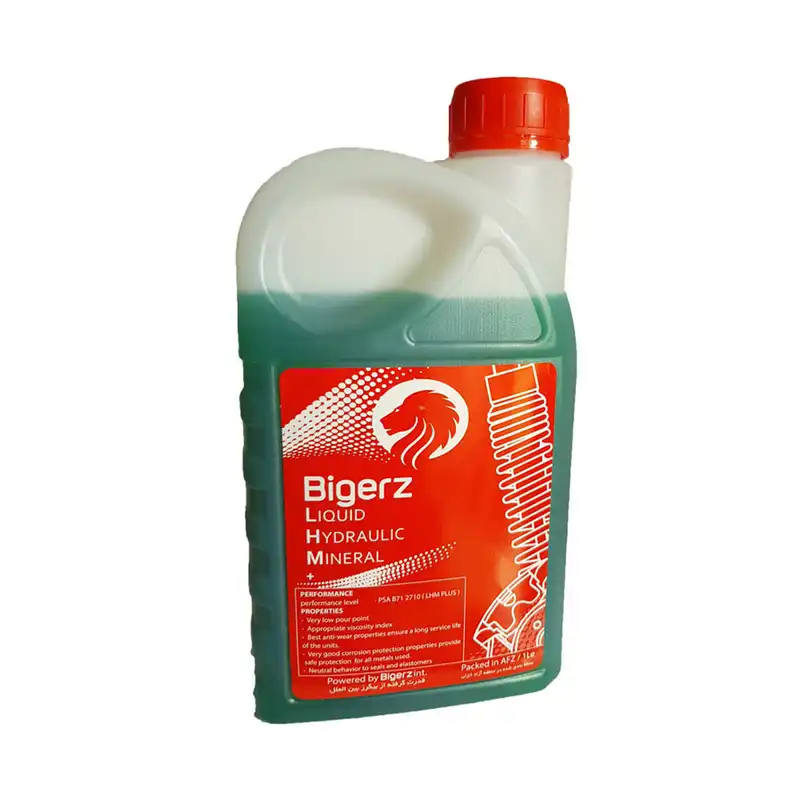 روغن هیدرولیک خودرو بیگرز مدل LHM مناسب برای زانتیا حجم یک لیتر