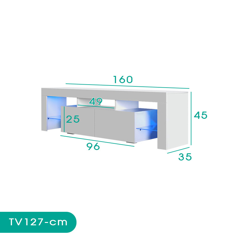 میز تلویزیون اسمردیس مدل TV127 - MDF میز تلویزیون اسمردیس مدل TV127 - MDF