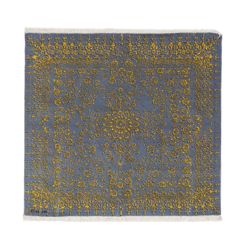 فرش دستبافت چهار متری رُست مدل باغ بهاری کد 001 