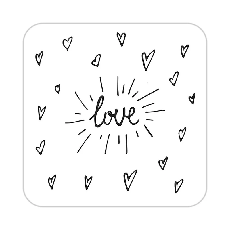 زیر لیوانی کاکتی طرح عاشقانه مدل mp40848