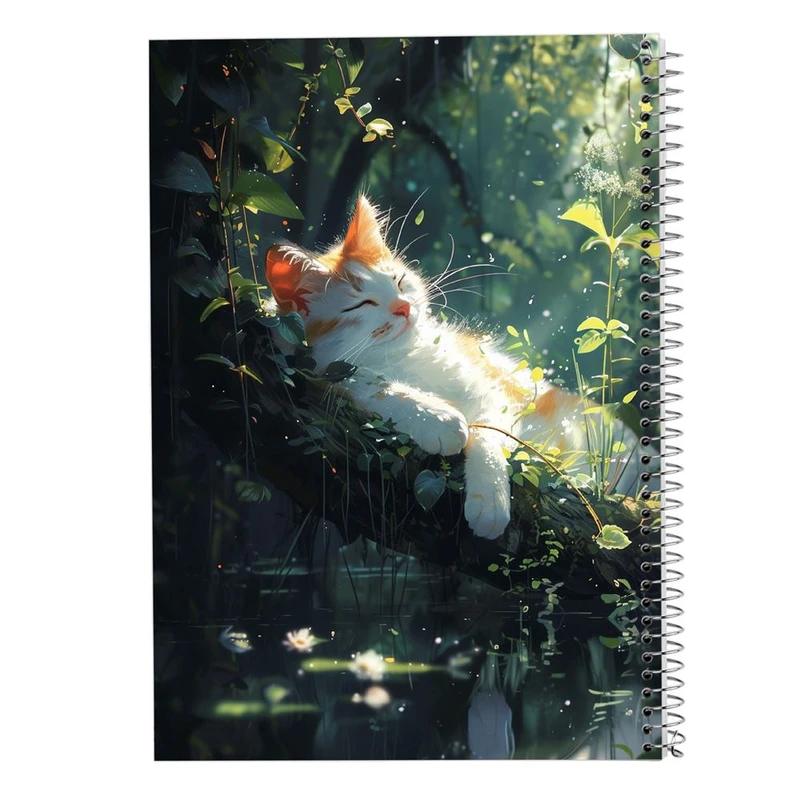 دفتر نقاشی 50 برگ مدوپد مدل سگ و گربه کد DF17367