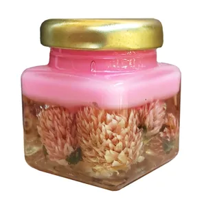 شمع لیوانی مدل معطر گل خشك