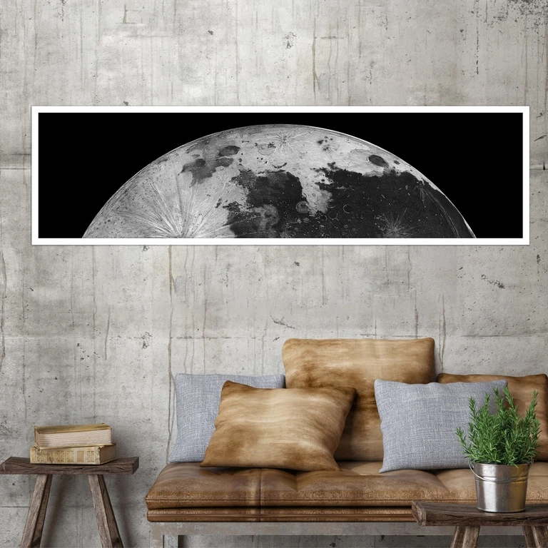 تابلو بکلیت طرح نیم کره ماه مدل کشیده W-7815