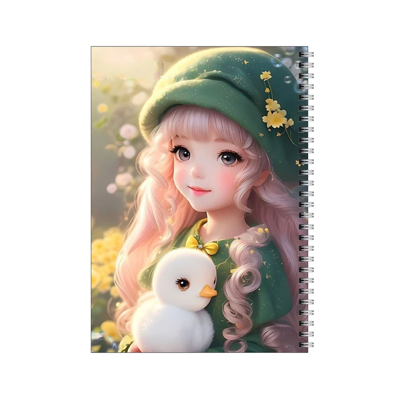 دفتر مشق 80 برگ بامبیلیپ طرح جوجه اردک و دختر کیوت کد 3973092