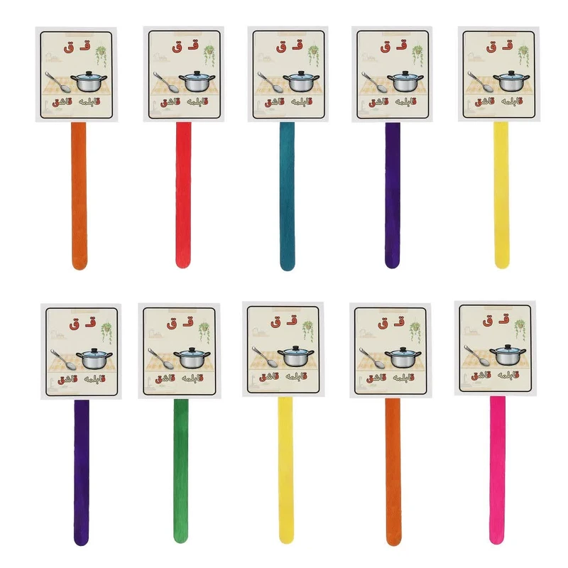 گیفت مدل حروف الفبا طرح نشانه ق مجموعه ۱۰ عددی کد ۰۰۳