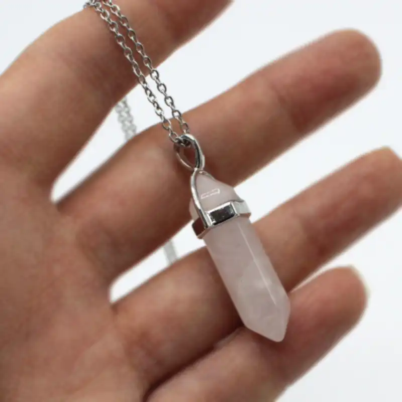 گردنبند مدل کوارتز رز