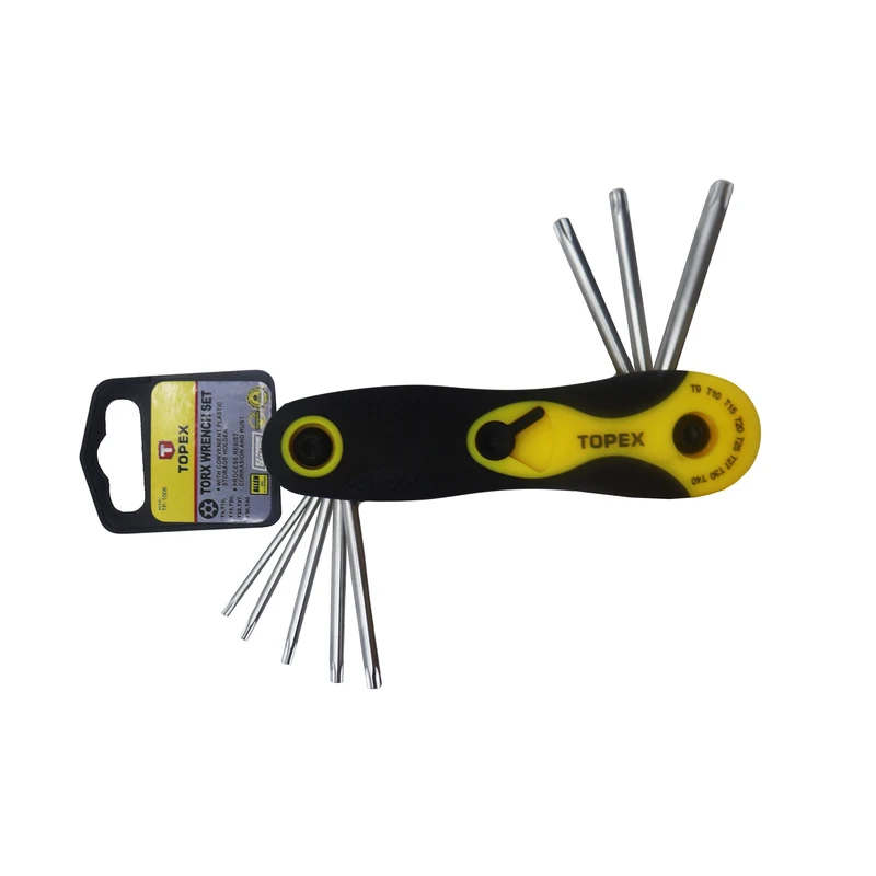 آچار آلن ستاره ای تاپکس مدل YP-TP-1006 مجموعه 8 عددی 