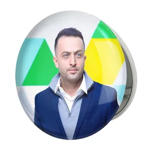 آینه جیبی خندالو طرح مصطفی زمانی مدل تاشو کد 6335 